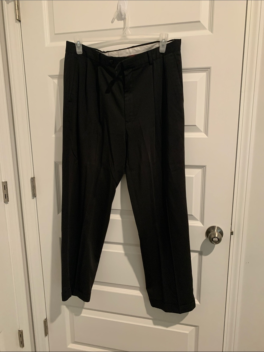 Louis Raphael Men's Black Dress Trousers